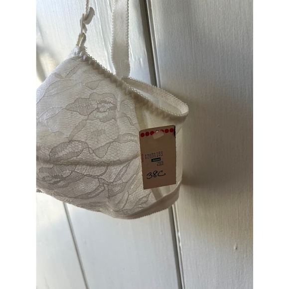 Vintage 60s bra size 38C mrs maisel bullet new old stock white lace - Picture 5 of 13